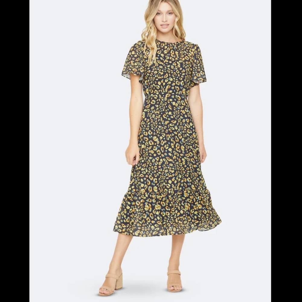 Lost + Wander dance all night printed midi dress